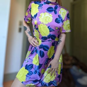 ASOS Purple Floral Mini Dress